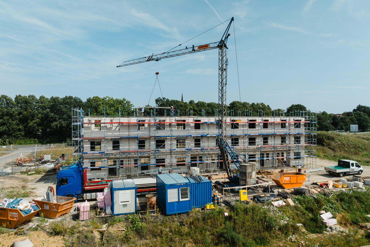 Hochbau im 3. Bauabschnitt gestartet
