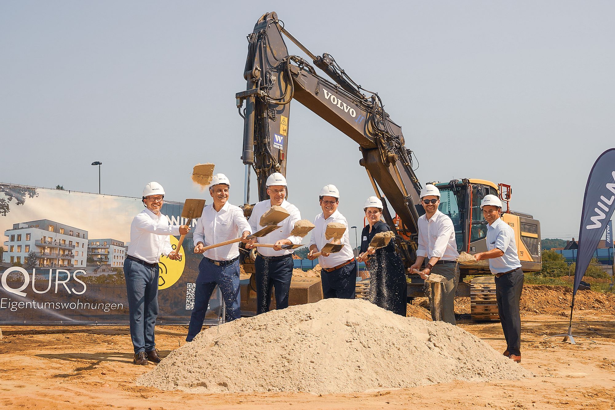 Pressebild - Spatenstich für das Projekt QURS – Quellenquartier Bad Vilbel