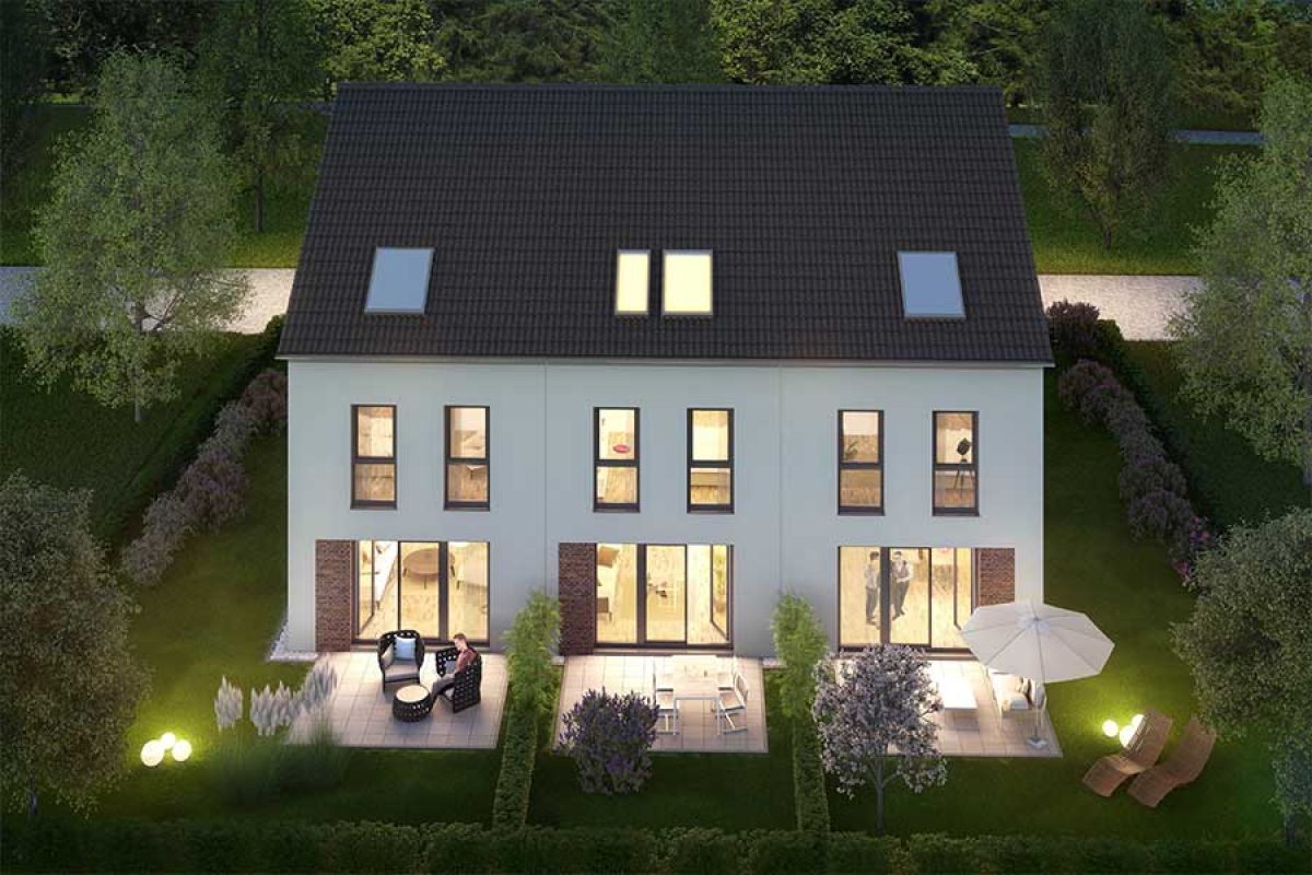 So sieht das Reihenhaus Filia aus