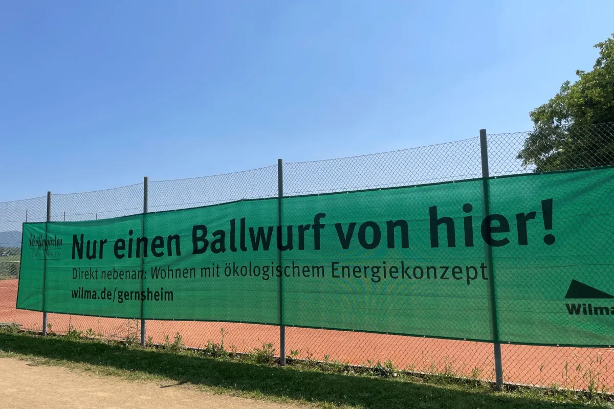 Sponsoring des Tennis-Vereins TG Rot-Weiß