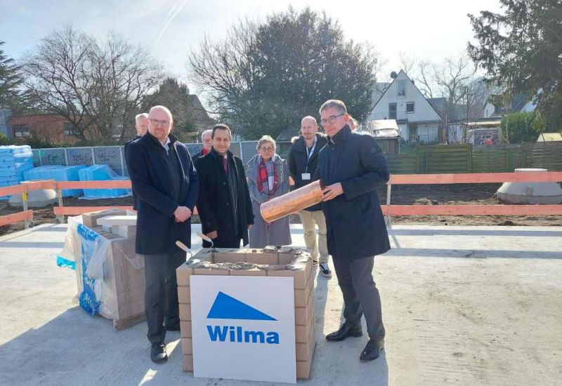 Feierliche Grundsteinlegung beim Projekt HOMeBERG in Duisburg