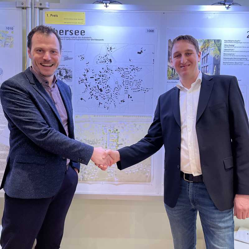 Pressebild - Städtebaulicher Ideenwettbewerb in Übersee abgeschlossen