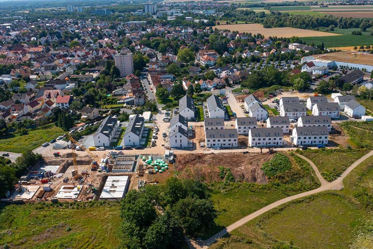 Baustart der Mehrfamilienhäuser